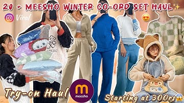 *Huge* MEESHO WINTER CO-ORD SET HAUL😍|| under-600rs😱🛍️➕Try-on haul||somyarajpoot