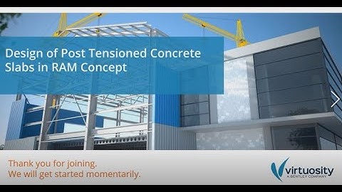 Design of Post Tensioned Concrete Slabs in RAM Concept