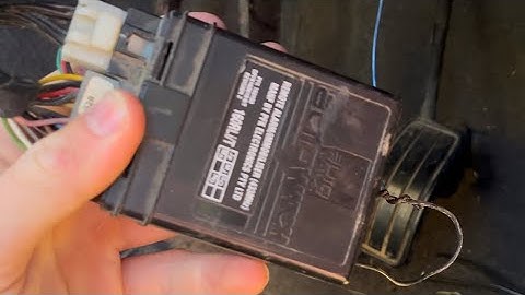 how to remove / bypass old autowatch car alarm/ immobiliser