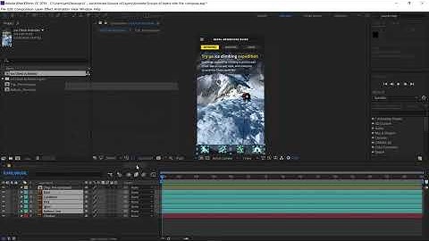 Animate groups of layers with Pre-compose | Select and animate layers