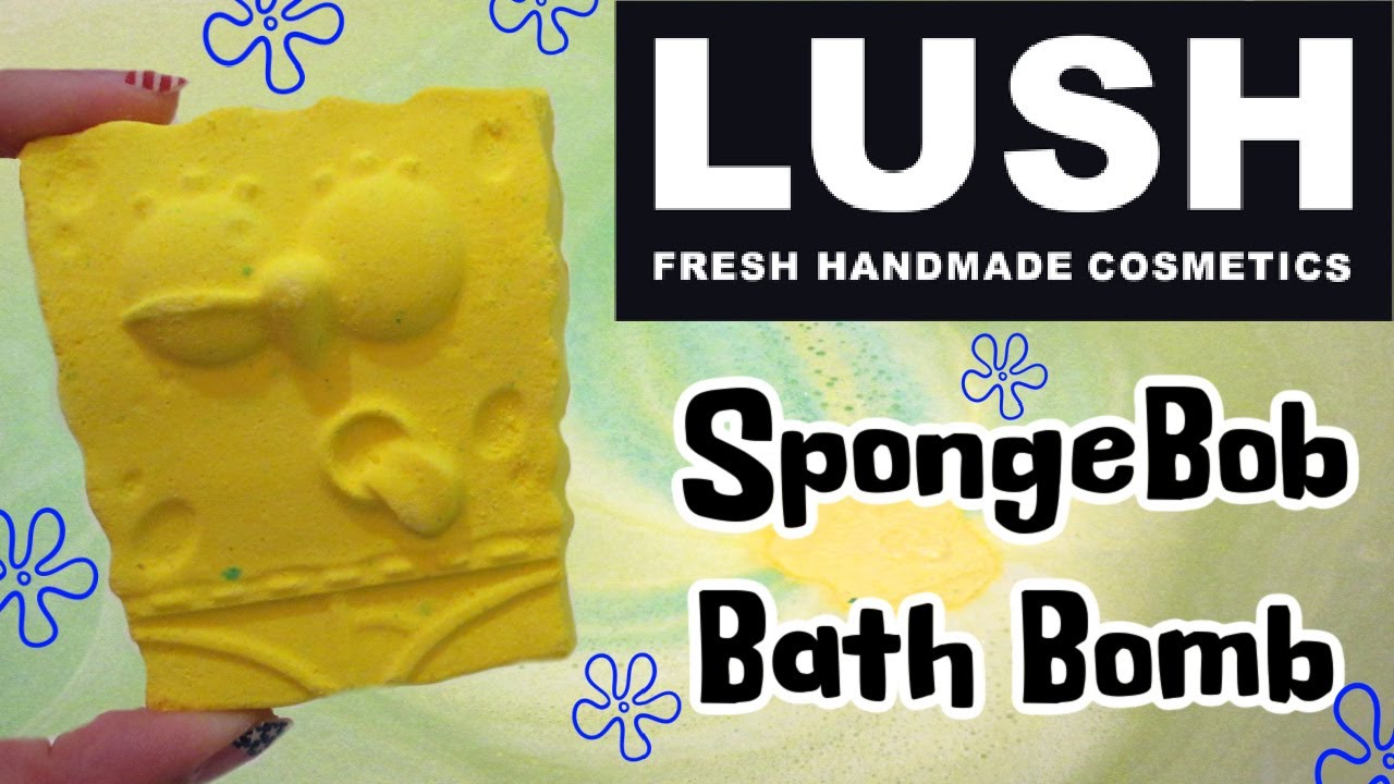 LUSH SpongeBob Bath Bomb DEMO | SpongeBob Collab - YouTube