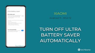 How to Turn off Ultra battery saver automatically when charged - Xiaomi [Android 11 - MIUI 12] screenshot 5