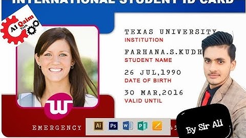 Automatic student ID card using Excel Data || Student ID card || Advance Excel
