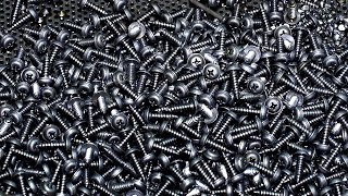 Millions a Day! Mass Screw Production Process in China.