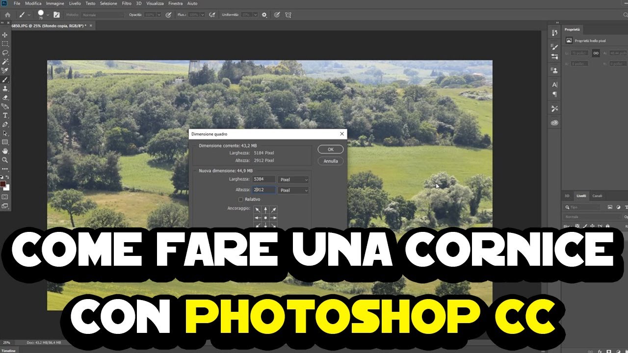Come Fare Una Cornice Con Photoshop Cc Youtube