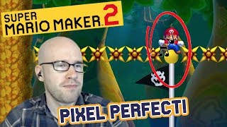AURATEUR BEATS INSANE PIXEL PERFECT LEVEL! Super Mario Maker 2 FUNNY & AMAZING Moments [#37]