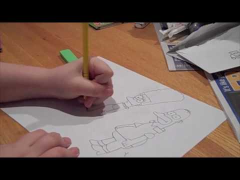 วีดีโอ: วิธีการวาดตัวละครซิมป์สัน