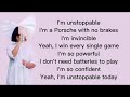 Sia- Unstoppable (Lyrics)