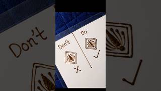 Don't❌ vs Do✅Mehndi Design Trick😱 #mehendi #mehndidesign #hennaart #mehnditips #youtubeshorts #love