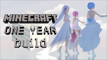 I build bigest statue in Minecraft for a year ! - This is what happened (Re:Zero character)