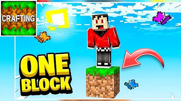 How To Play One Block In Crafting And Building | One Block In Crafting And Building