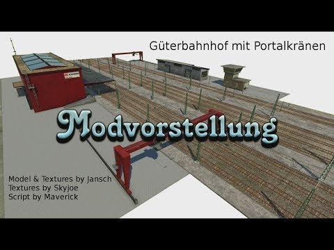 Transport Fever - Güterbahnhof mit Portalkränen [Modvorstellung]