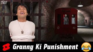 Granny Ki Khatarnak Punishment 😂 HORROR GAME GRANNY 3 : COMEDY || MOHAK MEET #Shorts screenshot 5