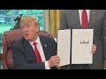 Trump signs executive order to end family separations