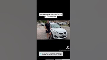 How to open the bonnet on a Suzuki Swift. #drivingexam #drivinginstructor #suzukiswift