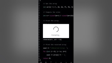 How to reverse a Array using STL in C++? #subscribe #programming #shorts #foryou