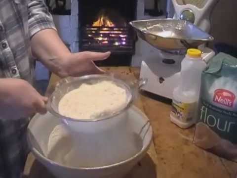 Making Irish Soda Bread at Fawn Cottage Co. Donegal by the old turf fire for St. Patricks Day