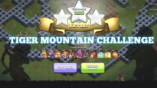 easily get 3 stars in tiger mountain challenge || clash of c ||