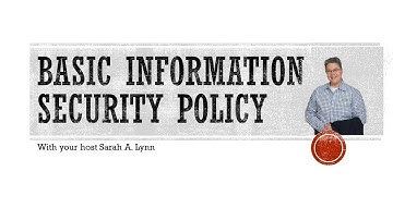 The Basic Information Security Policy