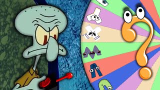 Squidward kicks out Dr Livesey Walk Alphabet Lore Wheel of Fortune edition out of his house again