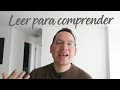 Comprensión Lectora: Leer para comprender