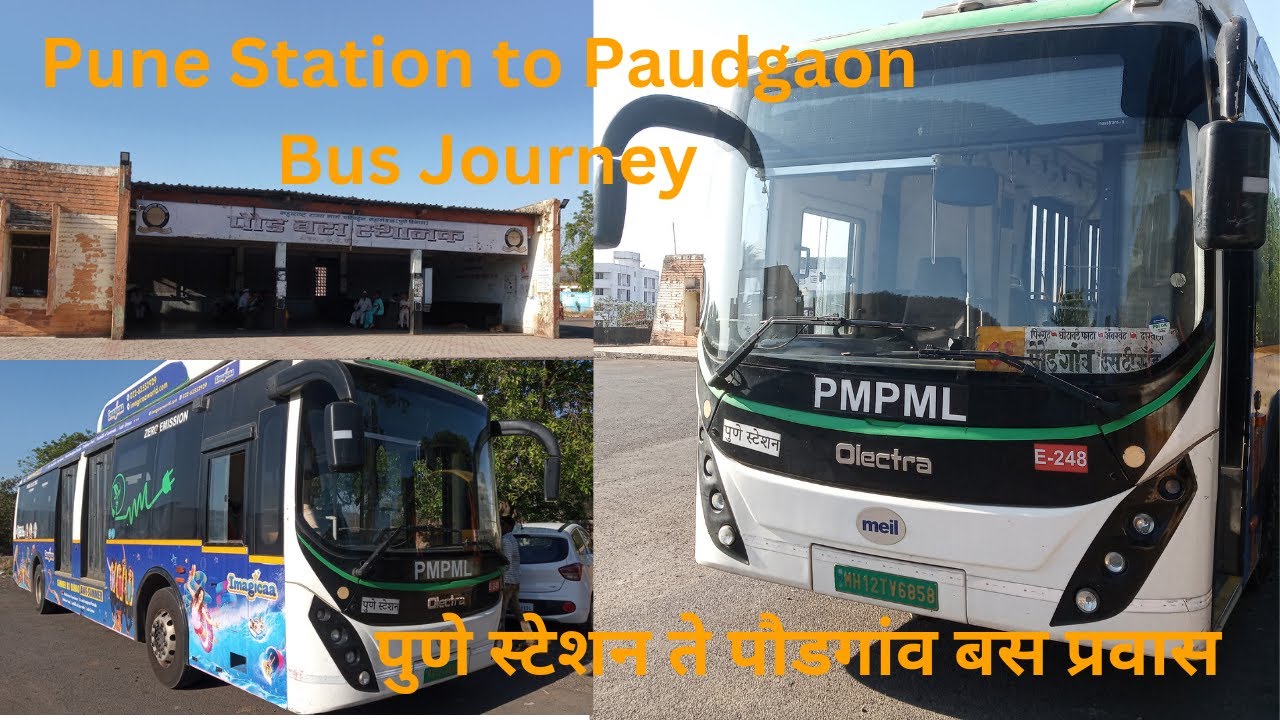 Pune Station to Paudgaon Bus Journey....पुणे स्टेशन ते पौडगांव बस प्रवास ....