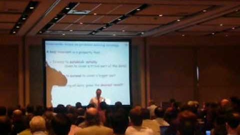 Bertrand Meyer walking over the table like a loop