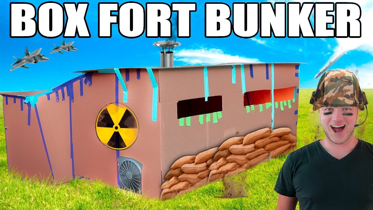 100% INDESTRUCTIBLE BOX FORT BUNKER!! 📦💥