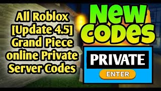 All Grand Piece online Private Server Codes l All New GPO Private Server Codes (2022)