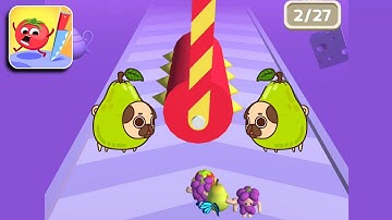 Fruit Rush Max Level - All Levels Gameplay (iOS & Android) Walkthrough Part 55