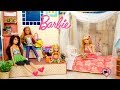 Barbie Family Toy Hotel Morning Routine - Holiday Vacation Dollhouse