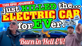 This EPIC Challenge just KILLED The ELECTRIC CAR forEVer!! John O'Groats to Lands End EV vs DIESEL!