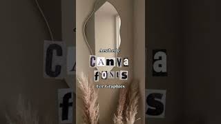 Aesthetic Canva Fonts #aesthetic #minimalism #Canva #fonts #font #graphicdesign #graphics