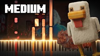 Steves Lava Chicken Song - A Minecraft Movie (Piano Tutorial)