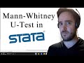 Mann-Whitney-U-Test in STATA