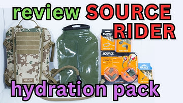 SOURCE RIDER hydration pack & 3-litre WLPS bladder - rugged tactical & adventure use