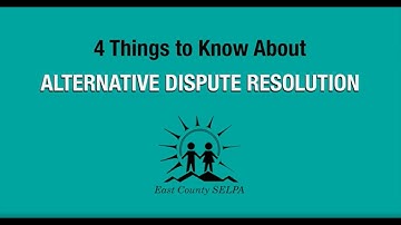 Alternative Dispute Resolution