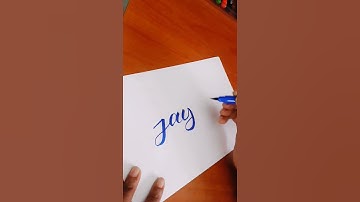 Calligraphy Writing of the Name #Jayden on request in last video with Doms Brush Pens! #Viral