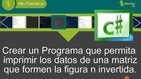 arrays – visualStudio c# (figura N invertida)