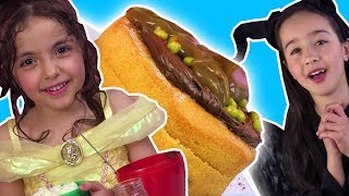 CHOCOLATE CAKE CHALLENGE | BELLE VS MALEFICENT | Surprise Eggs Prank | Princesses In Real Life