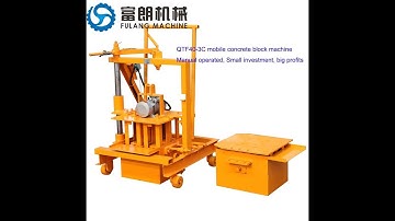 QTF40-3C  manual operated concrete block making machine