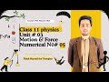 Force and Motion numerical no 5 unit no 3 KP and Federal Board