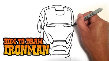 How to Draw Iron Man - Step by Step Video