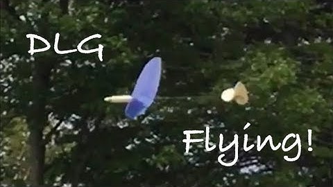 Flying My 1 Meter DLG With a More Responsive Elevator Spring