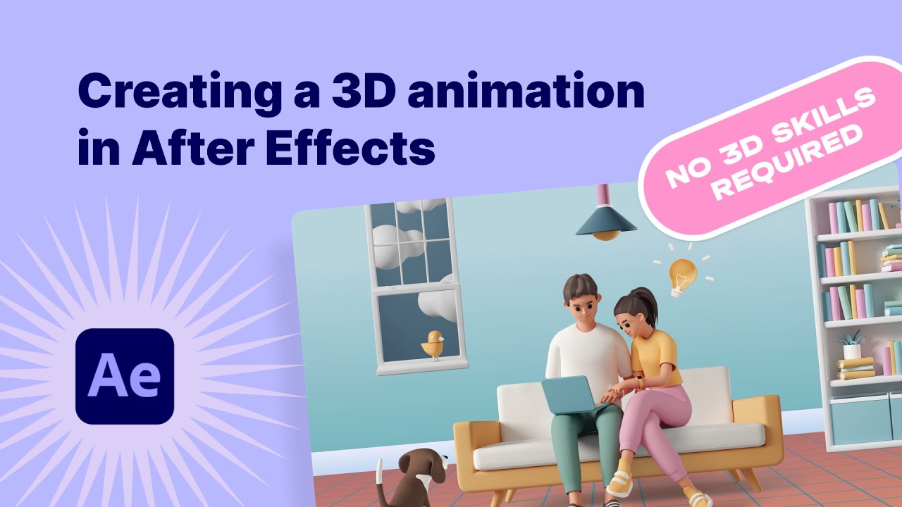 How to animate a 3D illustration in After Effects - YouTube