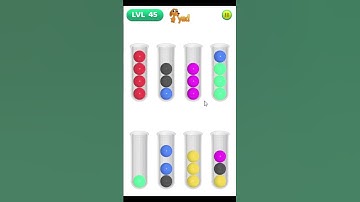 I play and collect marbles by color in the game, level 45 #shorts, #game, #gaming, #puzzle