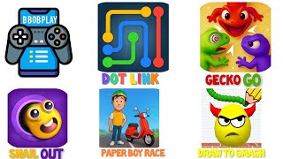 📱Dot Link,Gecko Go,Snail Out,Draw To Smash 🎮 #gameplay #1 screenshot 4