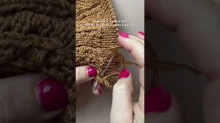How to weave in loose ends in ribbing