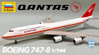 #16 Qantas B747-8 Zvezda 1/144 Assembly