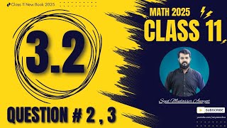 Class 11 math Exercise 3.2 question 2, 3 solution Math class 11 new book 2025 | 1st Year Math